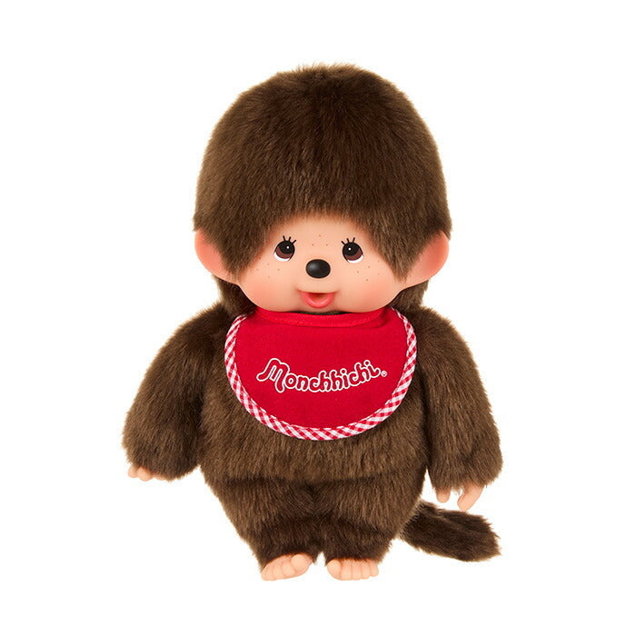 Sekiguchi 255184 Peluche Monchhichi avec Bavoir Blanc Rouge et nœud Sekiguchi 255184 Peluche Monchhichi avec Bavoir Blanc Rouge et nœud