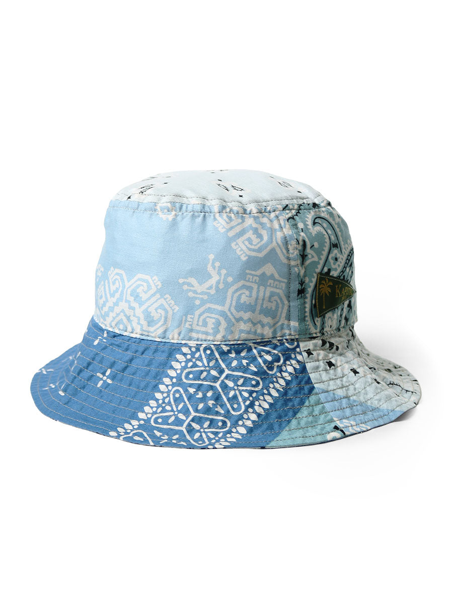 Kapital Bandana Patchwork Bucket Hat (Long Brim) cap – HARUYAMA