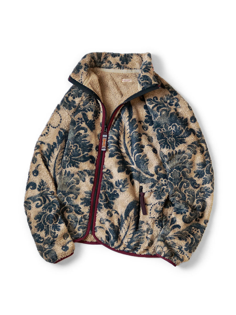 Kapital Damask Pattern Fleece Zip Blouson Maria sweater – HARUYAMA