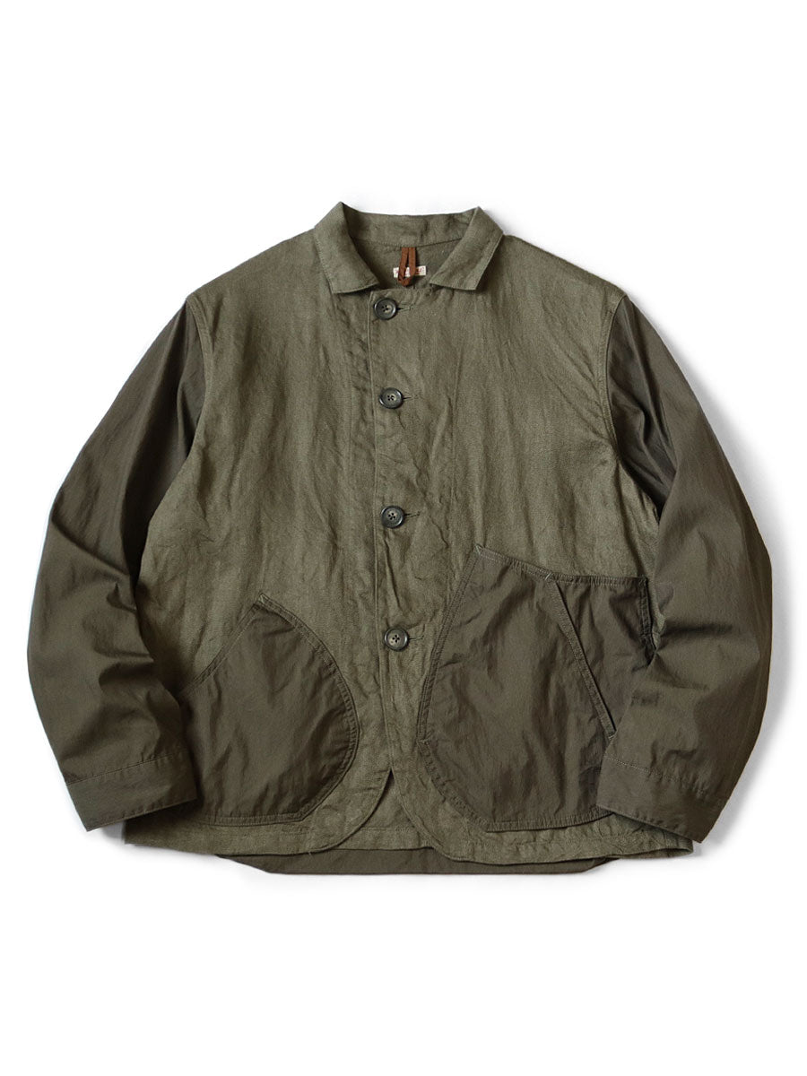 Kapital Linen Chino Cloth x Gabardine Man Coverall Jacket – HARUYAMA