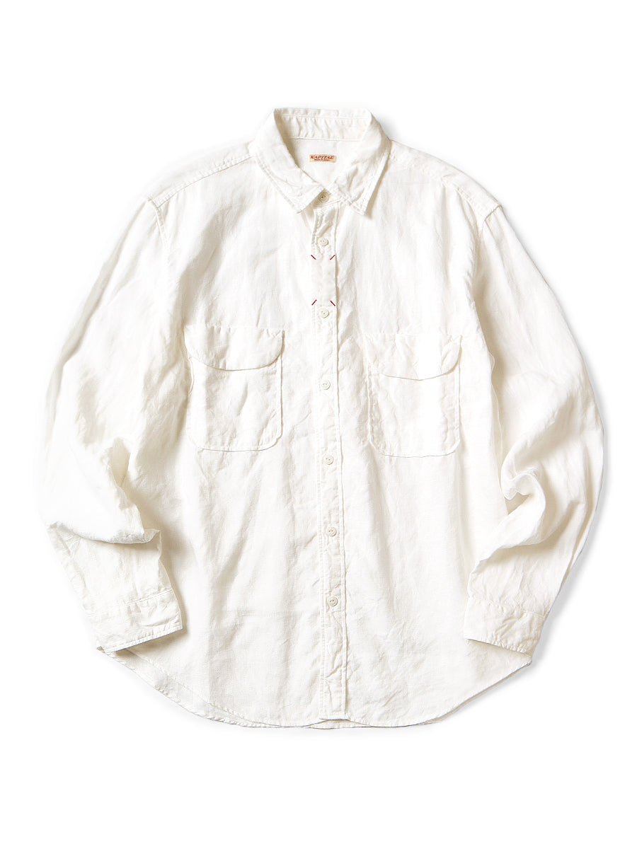 Kapital linen clip shirt (long sleeve) – HARUYAMA