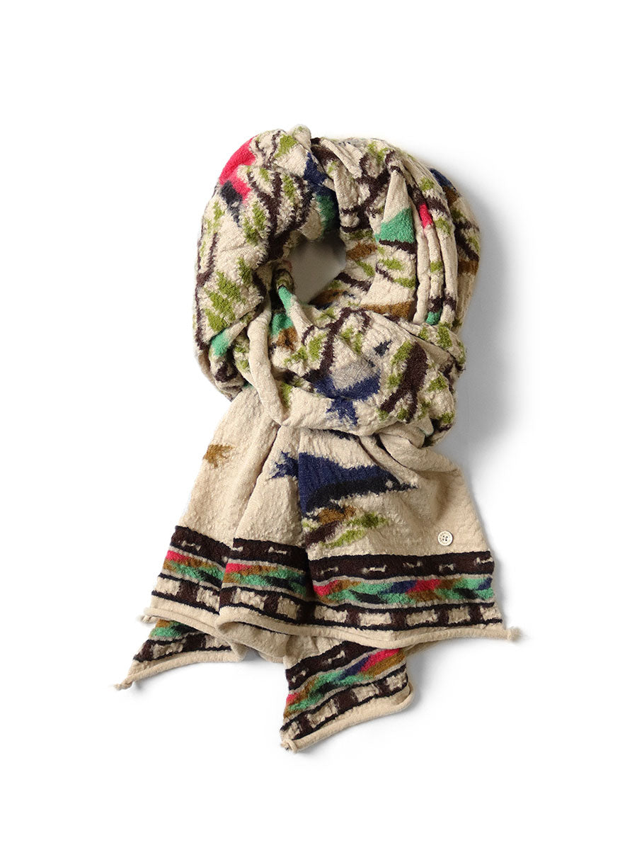 Kapital felted wool Bird Tree scarf muffler – HARUYAMA