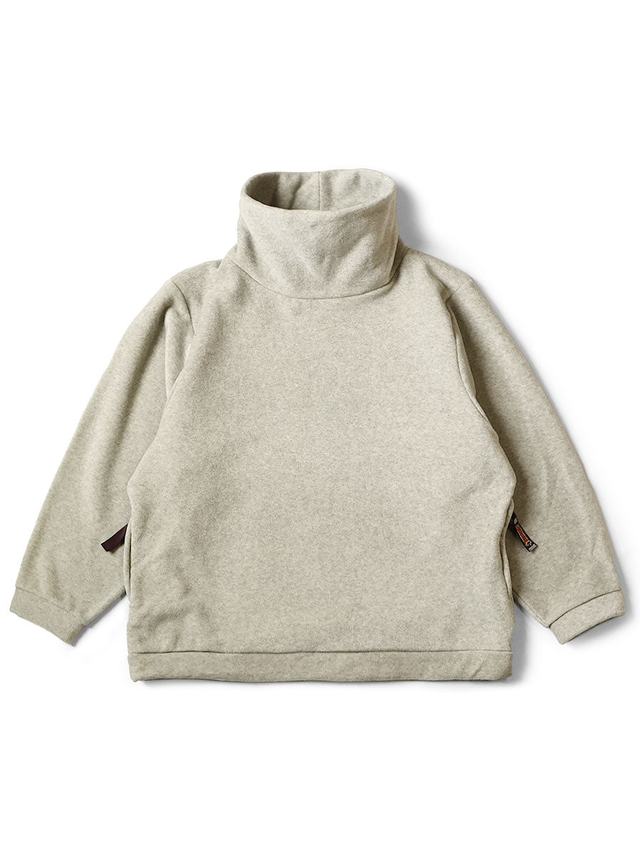 kapitalグレー ベージュフード付き パフスリーブ トレーナー Kapital Reverse Fleece Big High Neck Sweatshirt sweater – HARUYAMA