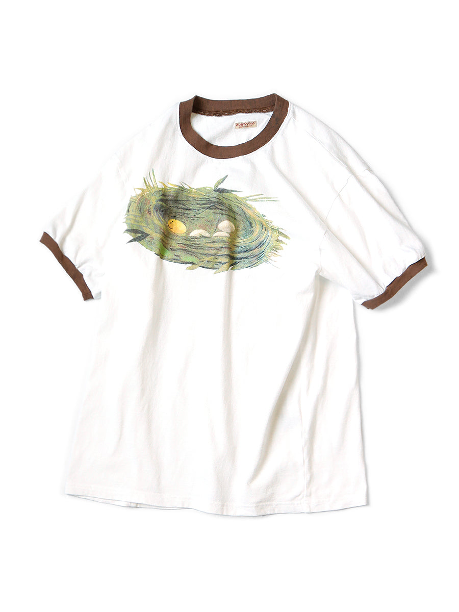 Kapital 20/-Tenjiku Ringer Tee (PROFILE RAINBOWY BIRD`S NESTpt
