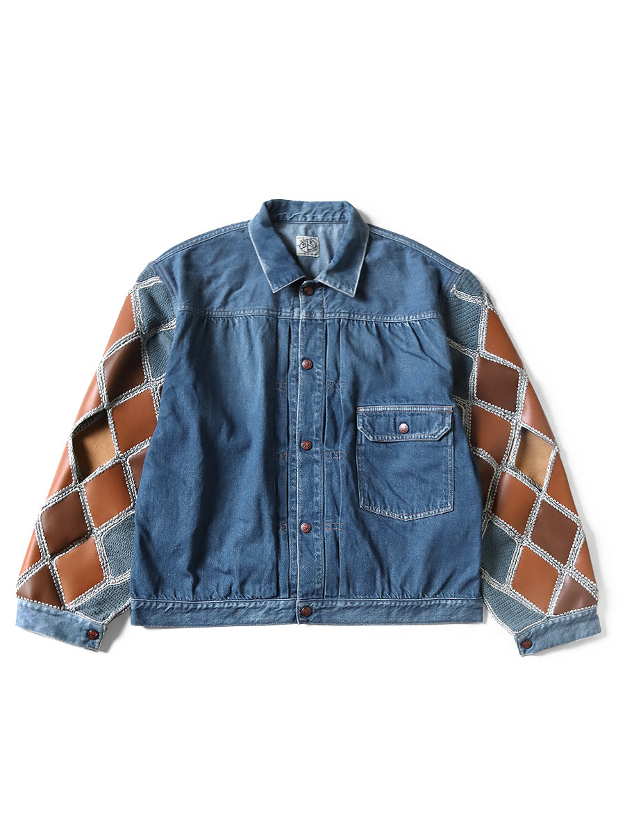 Kapital 11.5oz Denim Hippy Crochet Sleeve 1ST JKT Jacket – HARUYAMA