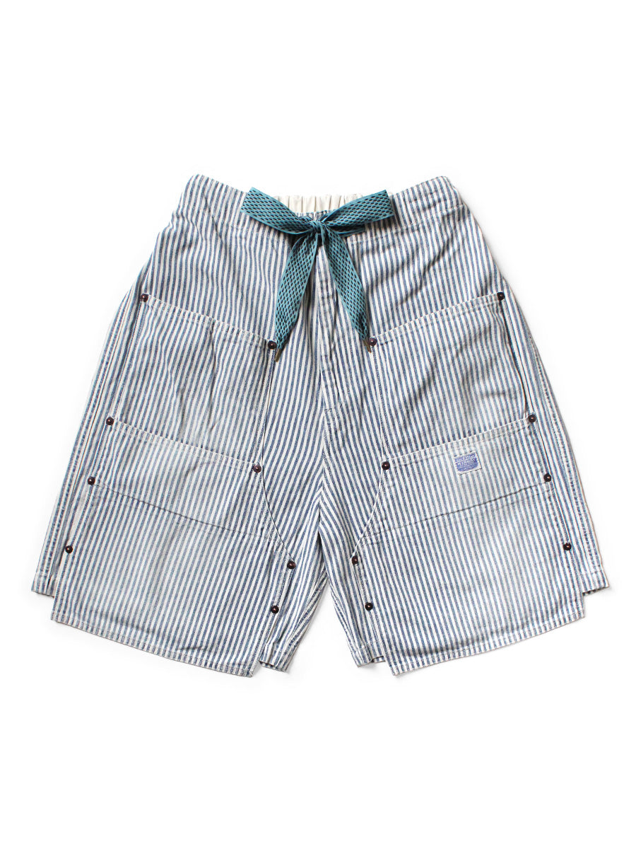 Kapital 10oz Hickory W Knee Easy Shorts pants – HARUYAMA
