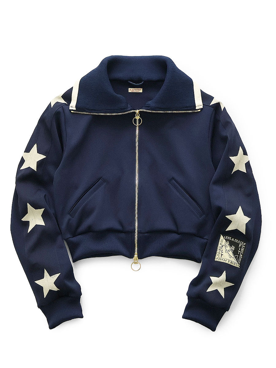 【美品】STAR CIRCLE WOMAN TRACK JACKET Kapital Smooth Jersey Cropped Track Jacket (Betsy Ross) Women