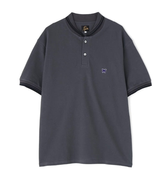 Needles × BEAVER Exclusive Shawl Collar Polo Shirt Charcoal – HARUYAMA