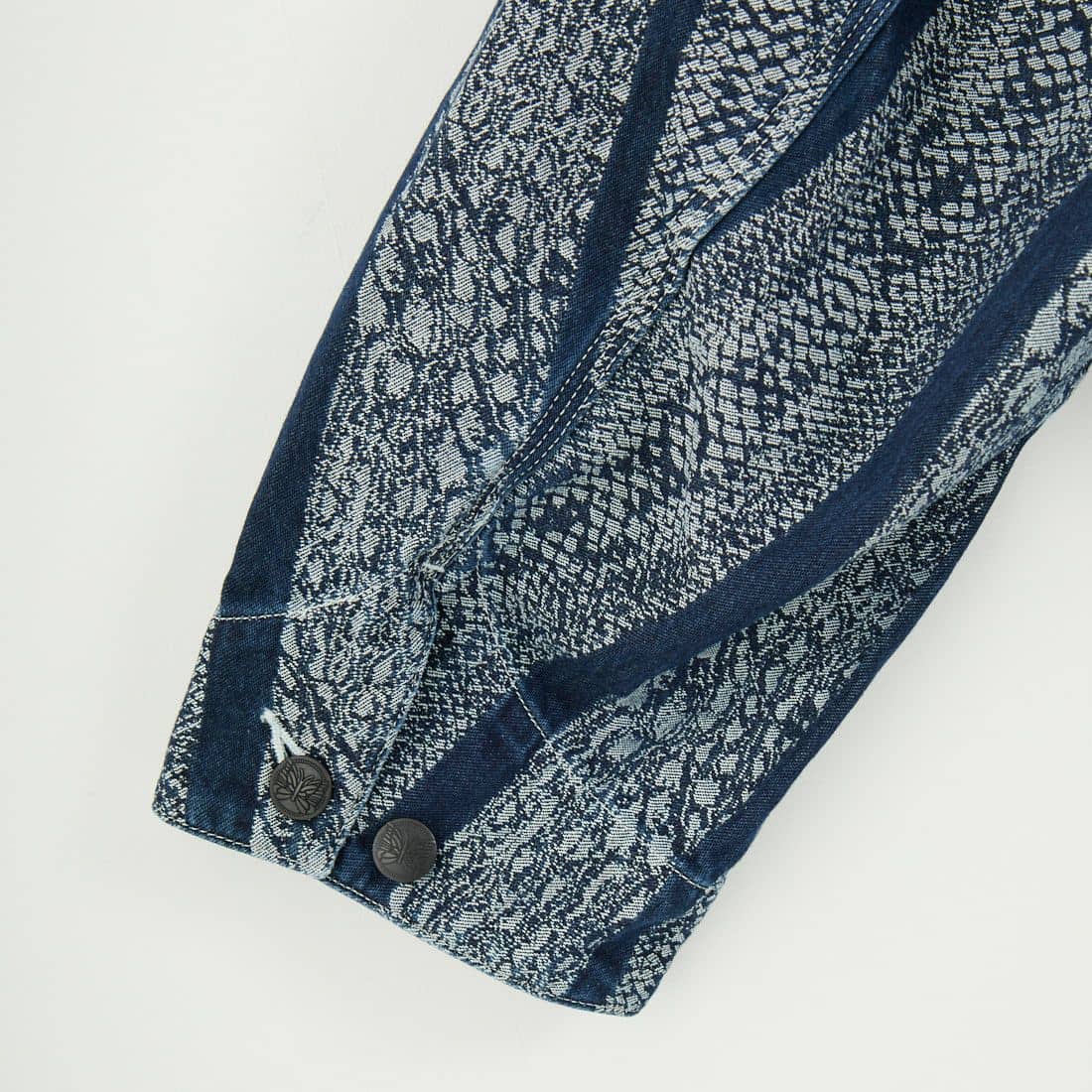 Needles 10oz Denim Python Jacquard Short Coverall Jacket – HARUYAMA