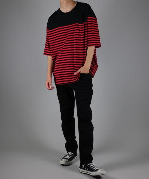 Number Nine PANEL STRIPED OVER T-SHIRT_S22NT006