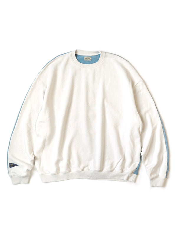 Kapital Reverse Fleece 2TONE BIG Sweatshirt (BONEpt) sweater