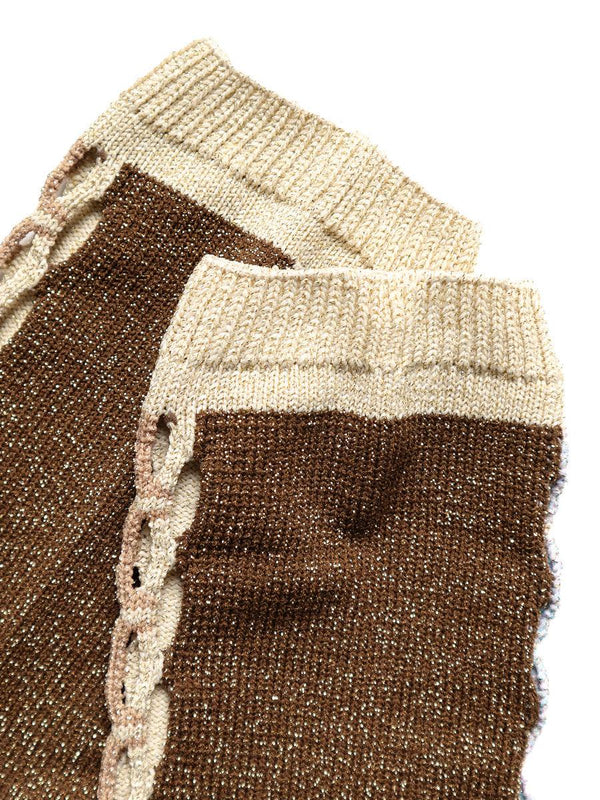 Kapital 96 TUGIHAGI pattern punching lace socks _

K2106XG563