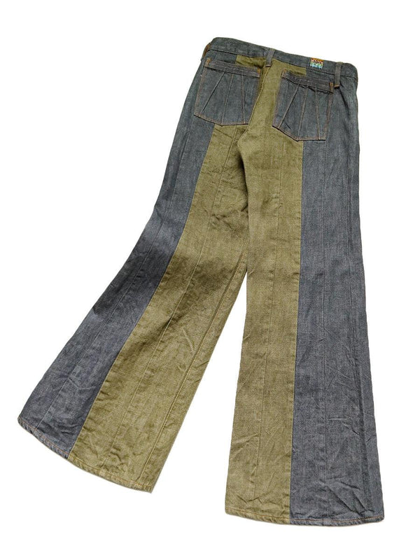 Kapital 14oz color denim 2TONE gypsy buggy pants (LOW) K2203LP806