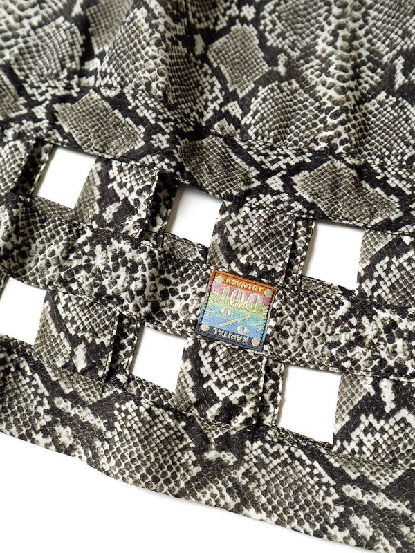 Kapital Silk rayon snake pattern wind pen aloha shirt (SHORT SLEEVES) K2204SS093