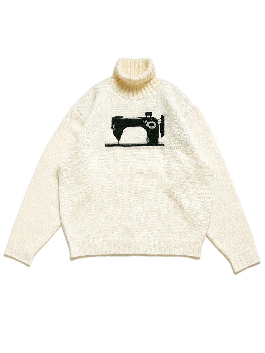 Kapital 5G wool high neck sweater (Kurogane sewing machine)