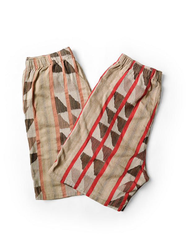 Kapital Cotton Pueblo Stripe Easy Shorts pants