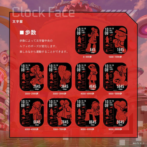 Garrack One Piece Luffy Smartwatch– HUC-OP-FT3-L