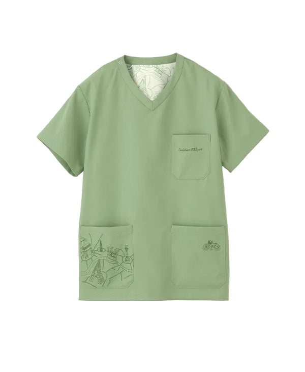 Scrub Canvas Club x Sadaharu AOKI Paris Scrub Top Unisex