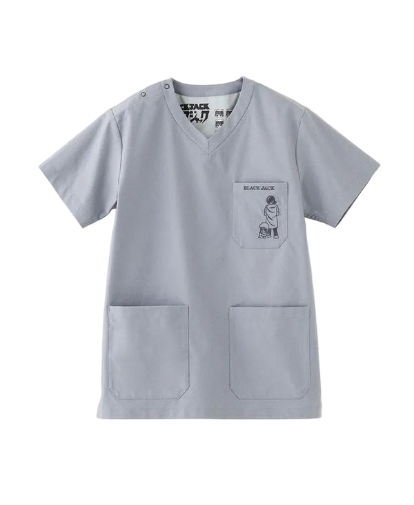 Scrub Canvas Club × BLACK JACK Unisex Scrub Top R77 [Pre-order]