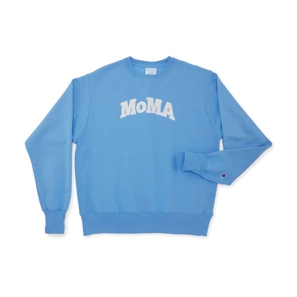Champion Light Blue Crewneck Sweatshirt MoMA Edition