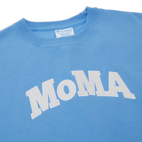 Champion Light Blue Crewneck Sweatshirt MoMA Edition