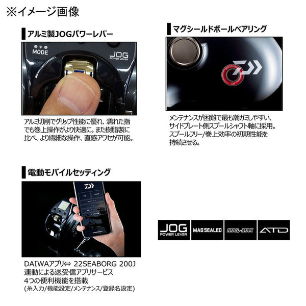 Daiwa 22 Seaborg 200J right-hand handle 00810061 Spinning Reel