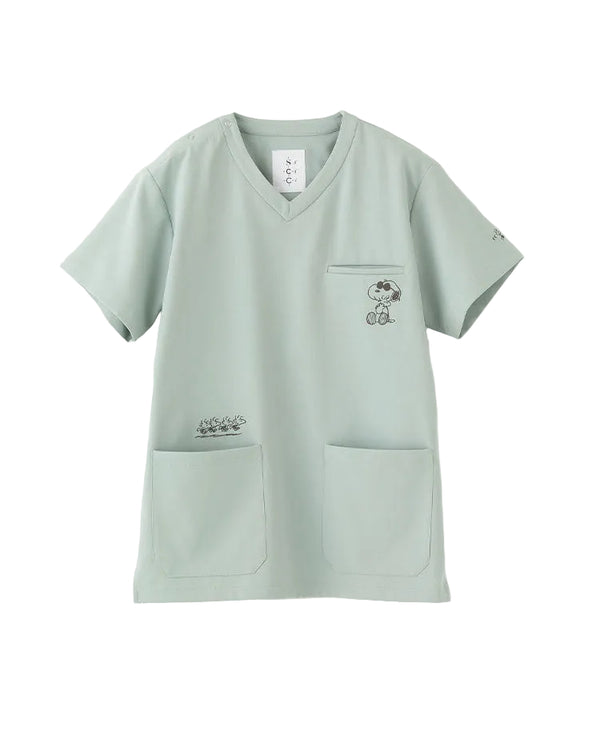Scrub Canvas Club × PEANUTS Unisex Scrub Top [Pre-order]