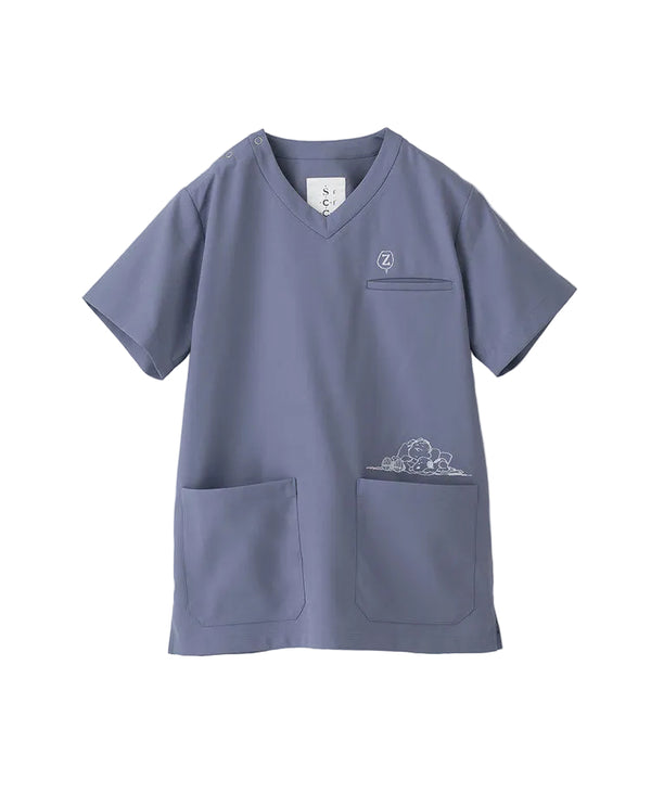 Scrub Canvas Club × PEANUTS Unisex Scrub Top [Pre-order]