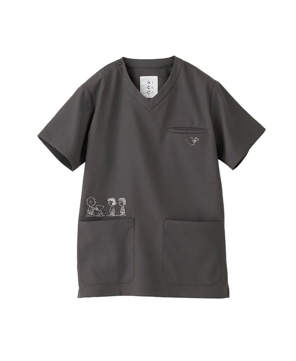 Scrub Canvas Club × PEANUTS Unisex Scrub Top [Pre-order]