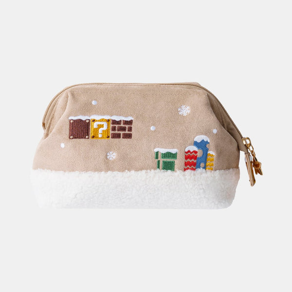 Super Mario Winter Collection Wire Pouch Small Storage Bag