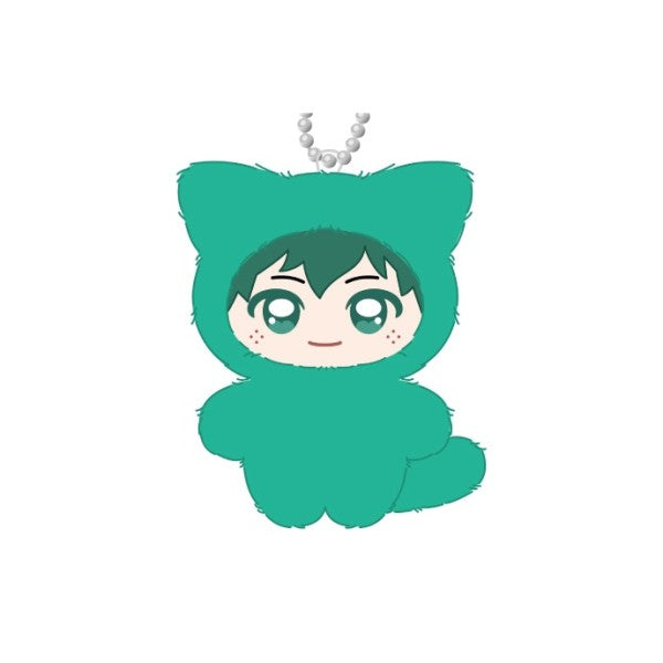 My Hero Academia Chimi Kemo Mascot Plush Keychain Set Izuku Midoriya & Katsuki Bakugo