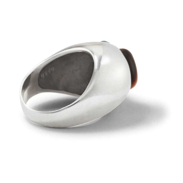 NST Studio Heirloom Gem Bubble Ring Sterling Silver Size 15