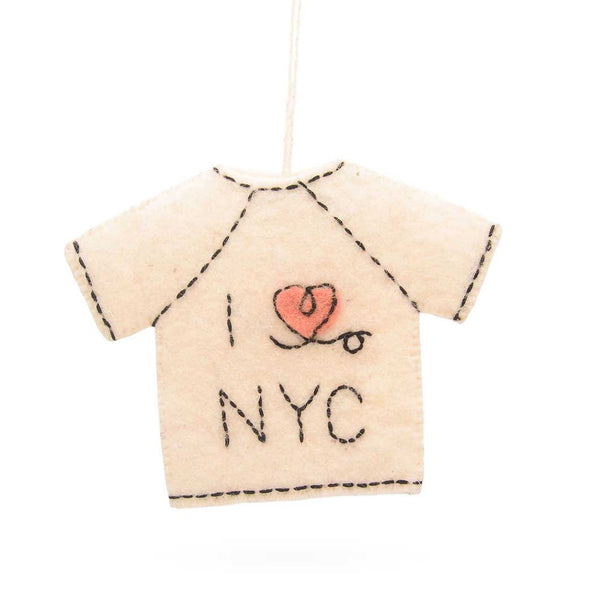 NYC I Heart NY T-Shirt Felt Ornament