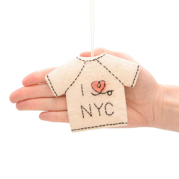 NYC I Heart NY T-Shirt Felt Ornament