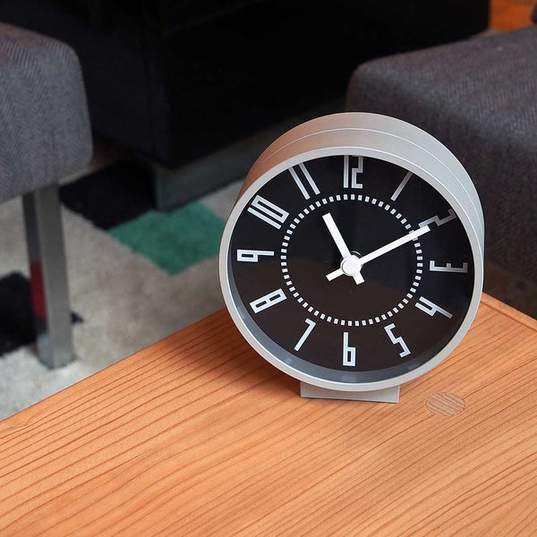 Takenobu Igarashi Eki Black Desk Clock
