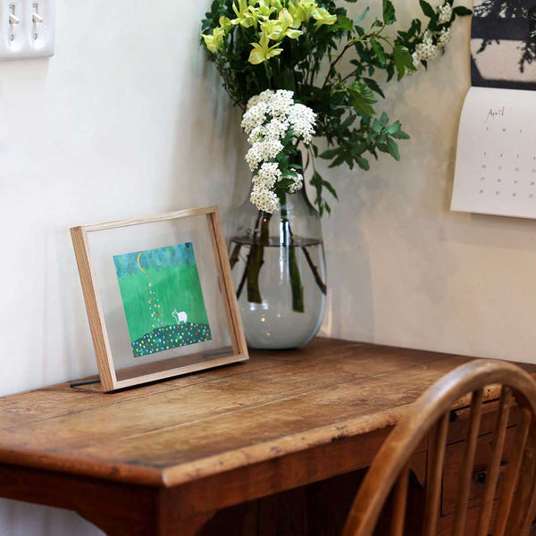 MoMA Floating Square Wood Picture Frame