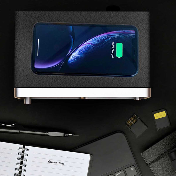 Time Speaker Alarm Clock – Wireless Charging