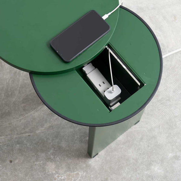 Buddy Side Table with Cable Management Storage