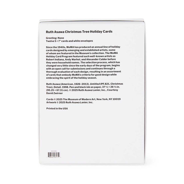 MoMA Ruth Asawa Christmas Tree Greeting Cards Set