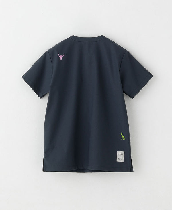 Scrub Canvas Club × WONDER ART Asahiyama Zoo Unisex Scrub Top R69 [Pre-order]