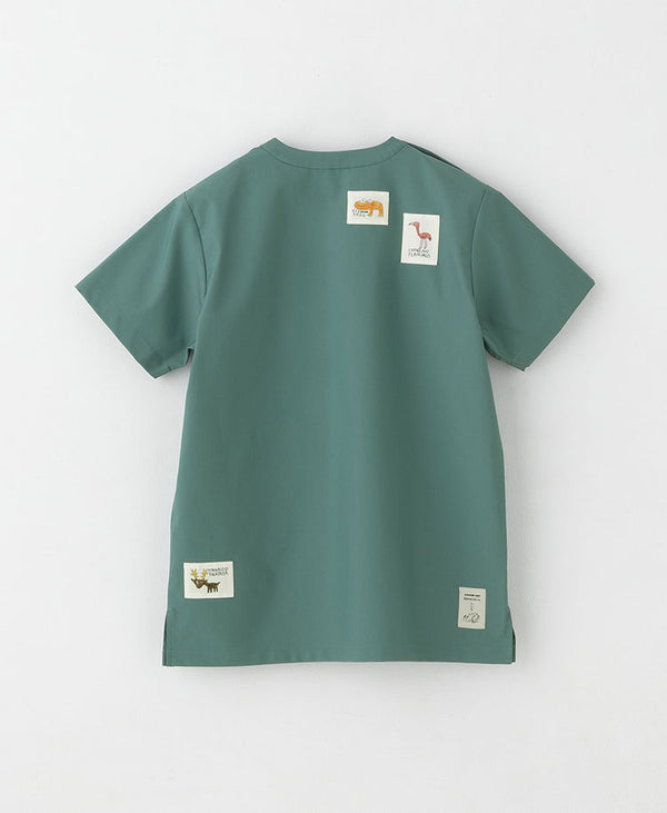 Scrub Canvas Club × WONDER ART Asahiyama Zoo Unisex Scrub Top R69 [Pre-order]