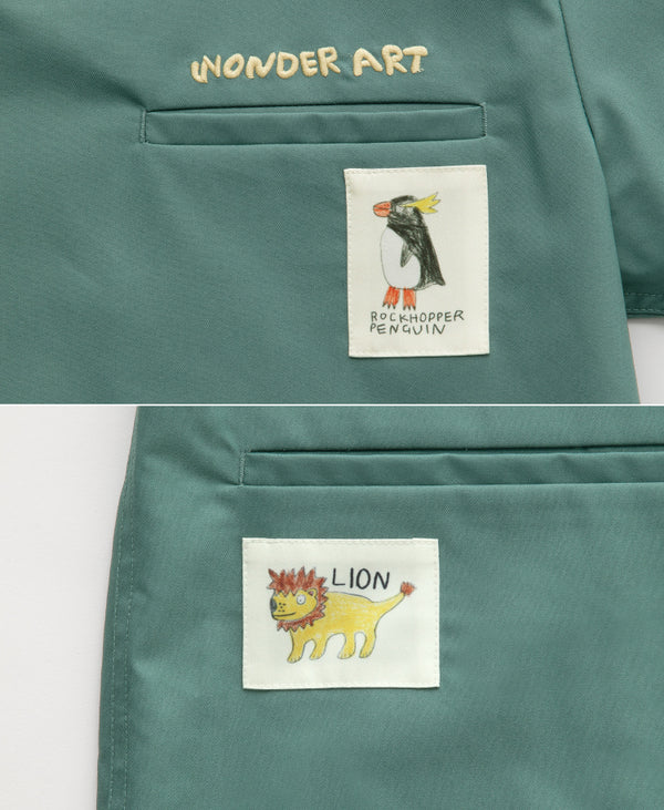 Scrub Canvas Club × WONDER ART Asahiyama Zoo Unisex Scrub Top R69 [Pre-order]