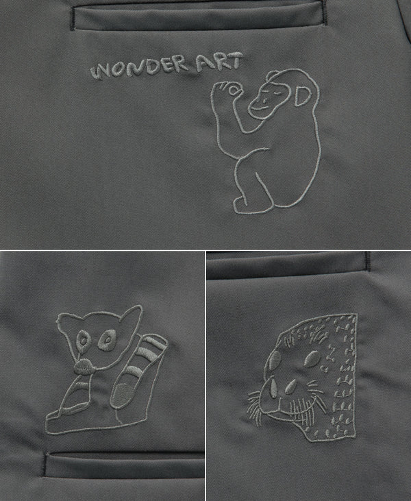 Scrub Canvas Club × WONDER ART Asahiyama Zoo Unisex Scrub Top R69 [Pre-order]