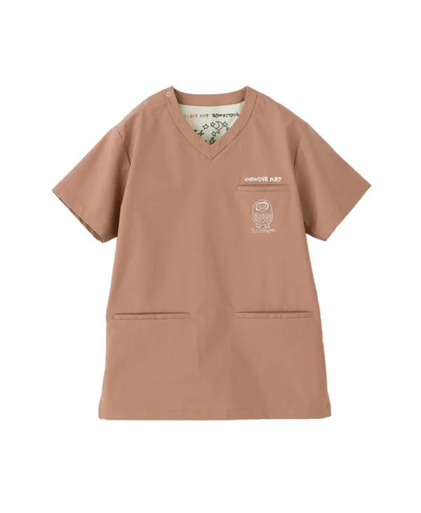 Scrub Canvas Club × WONDER ART Asahiyama Zoo Unisex Scrub Top R69 [Pre-order]