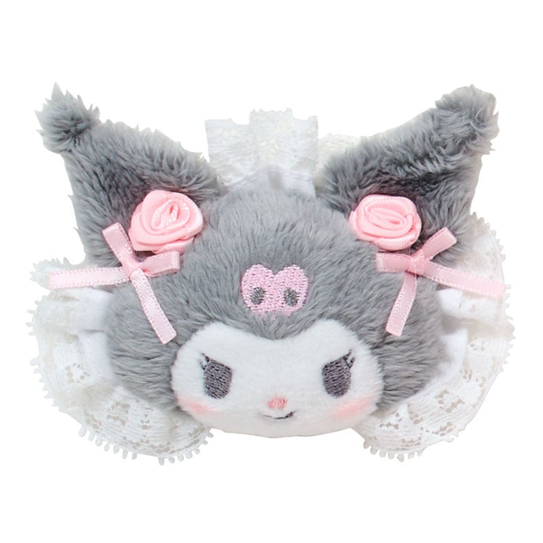Sanrio Characters Secret Hair Clip (White Frill) Set (Box of 8 Pieces)