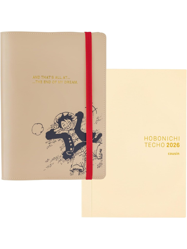 Hobonichi Techo A5 Cousin – End of Luffy’s Dream (Sand Beige) One Piece English Edition Planner + Cover
