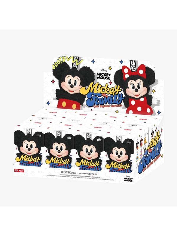 Disney Mickey Family Cute Together Plush Keychain Blind Box