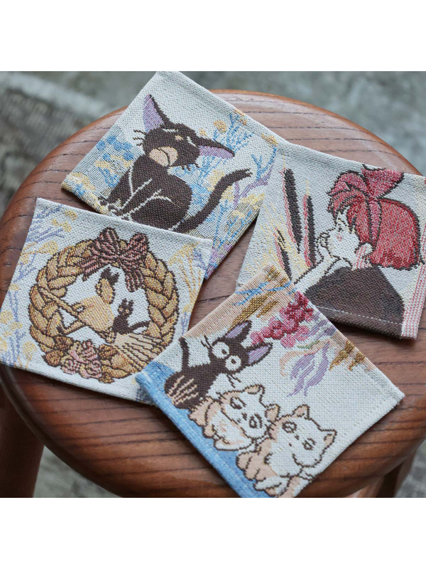 Kiki's Delivery Service Gobelin Coasters Set of 4