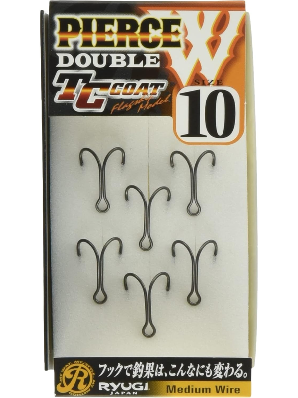 RYUGI HPW060 TC Pierce Double Fishing Hook