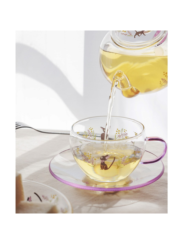 Kiki's Delivery Service Flower Bouquet Glass Teapot 580ml